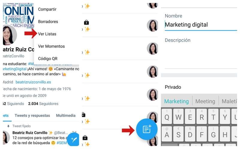 Cómo crear una lista en Twitter